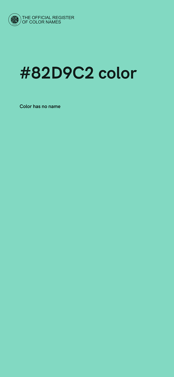 #82D9C2 color image