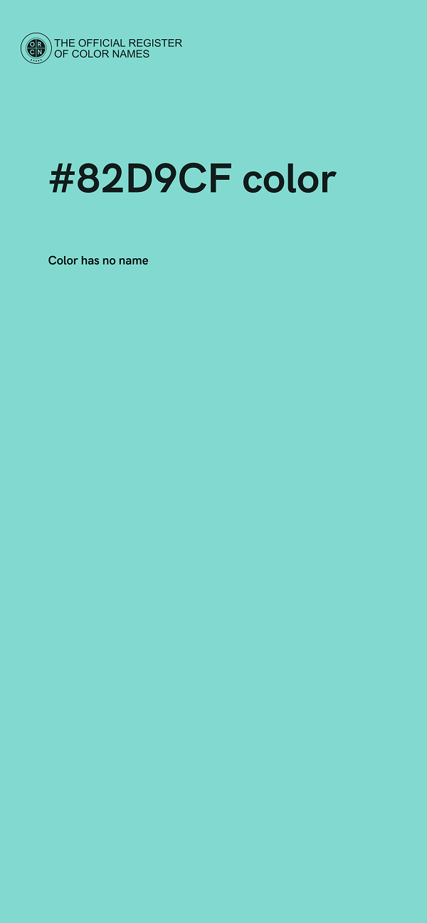 #82D9CF color image