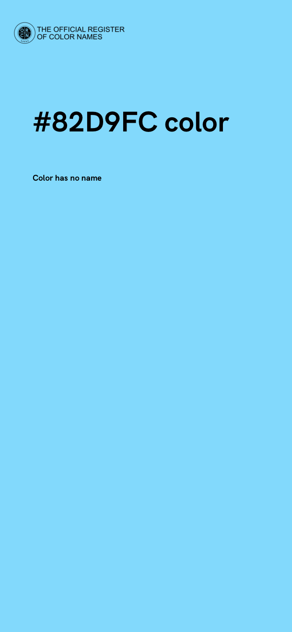 #82D9FC color image