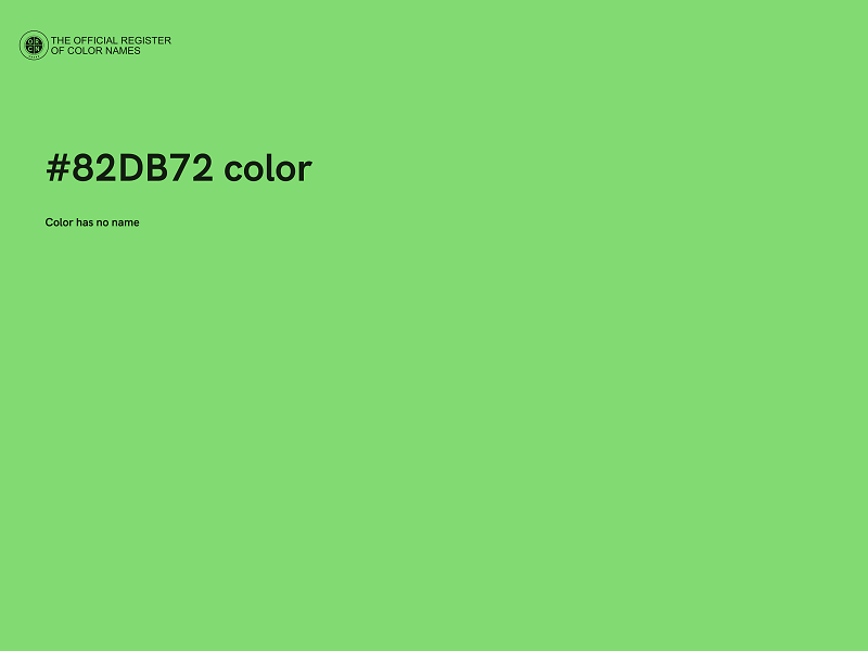 #82DB72 color image