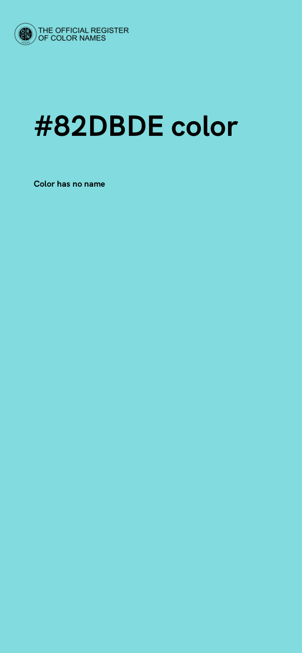 #82DBDE color image