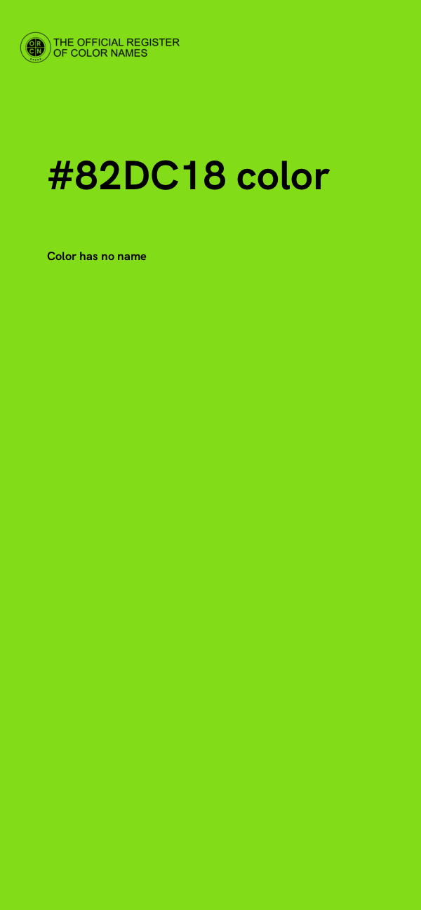 #82DC18 color image