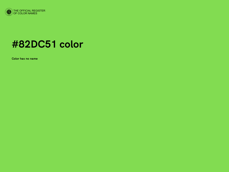 #82DC51 color image