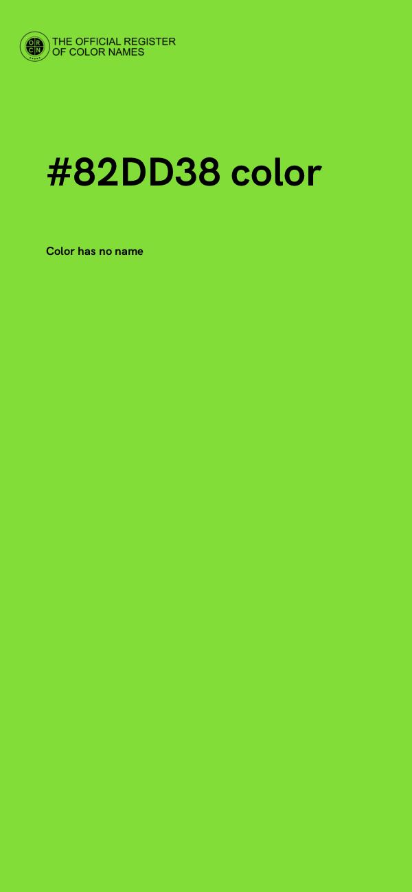 #82DD38 color image