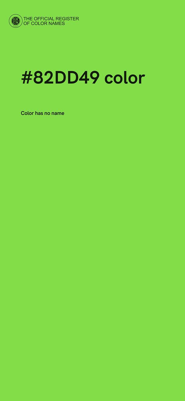 #82DD49 color image