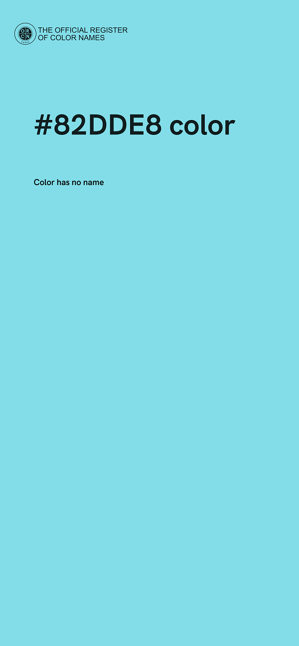 #82DDE8 color image