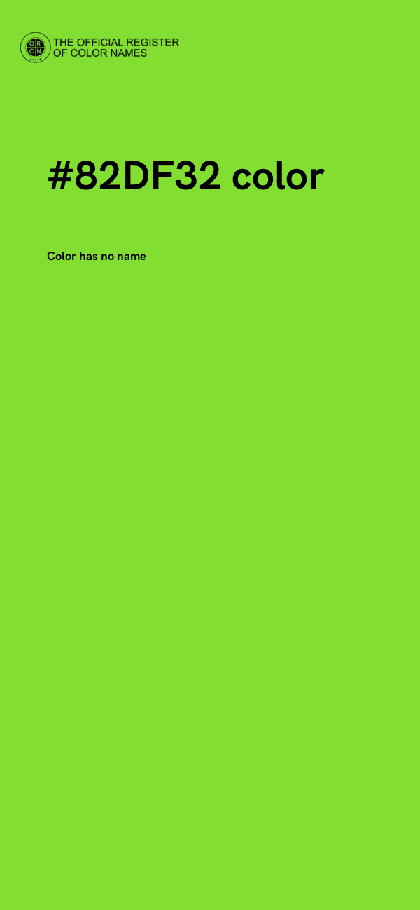 #82DF32 color image