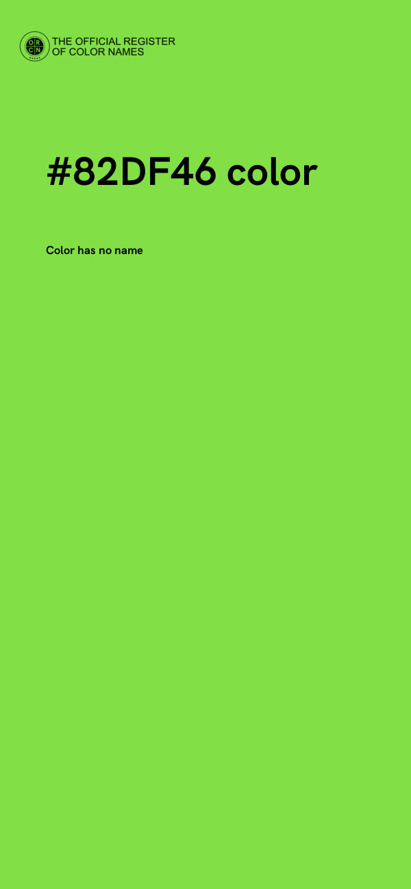 #82DF46 color image