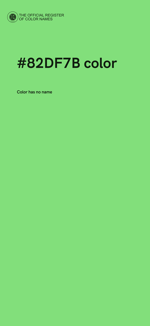 #82DF7B color image
