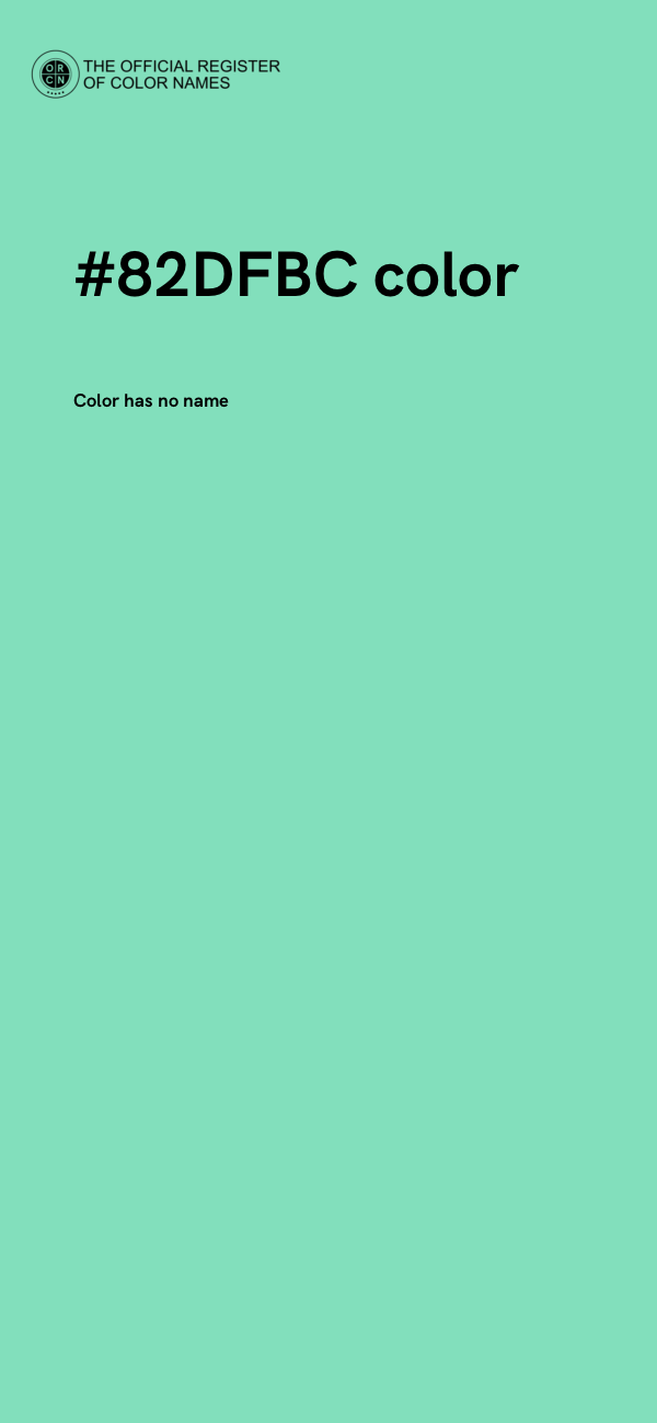 #82DFBC color image