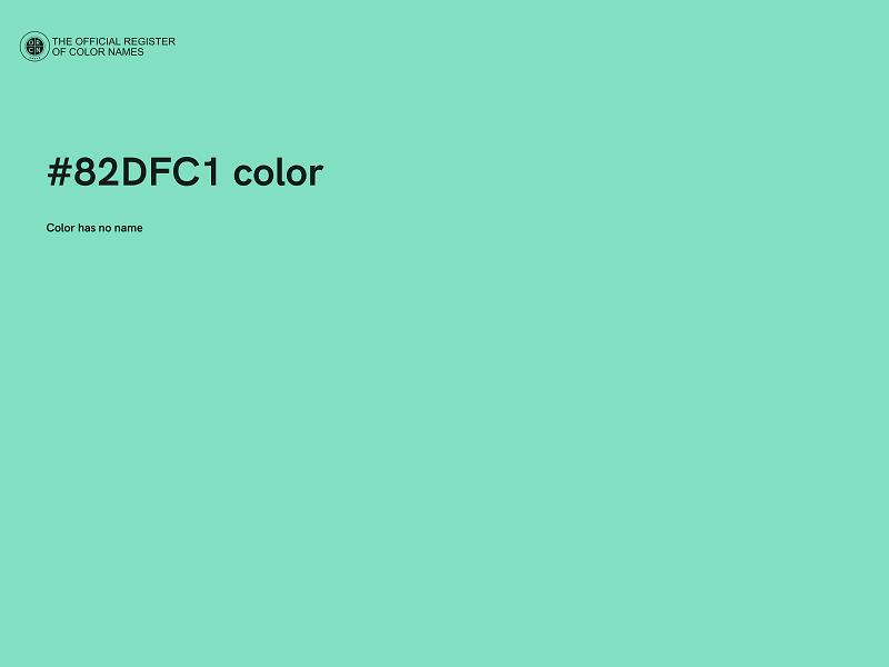 #82DFC1 color image