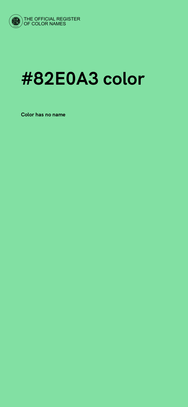 #82E0A3 color image
