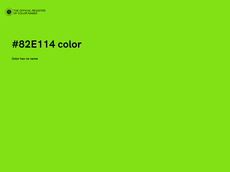 #82E114 color image