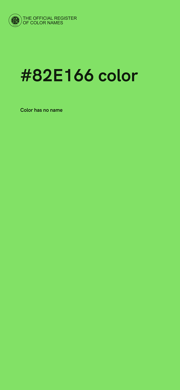 #82E166 color image