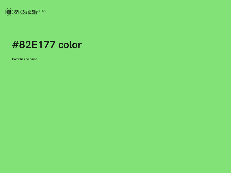#82E177 color image