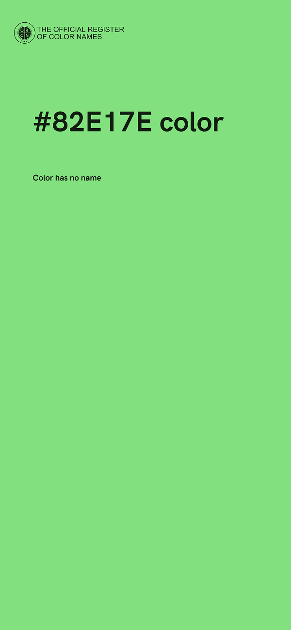 #82E17E color image