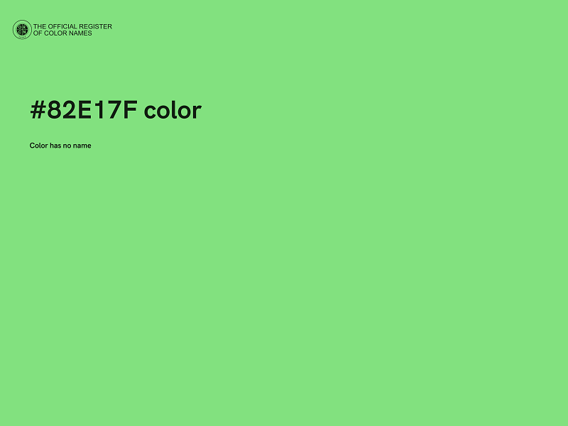 #82E17F color image