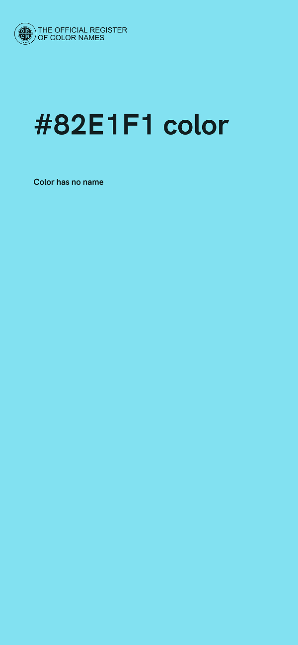 #82E1F1 color image