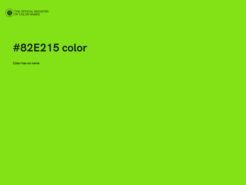 #82E215 color image
