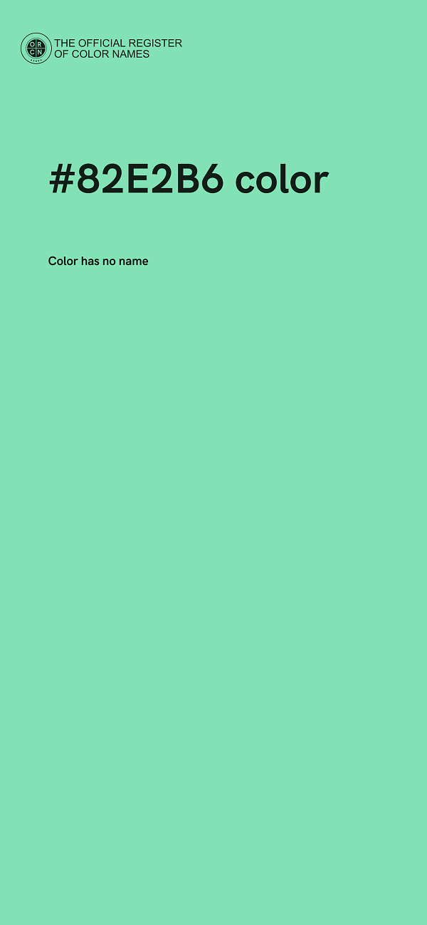 #82E2B6 color image