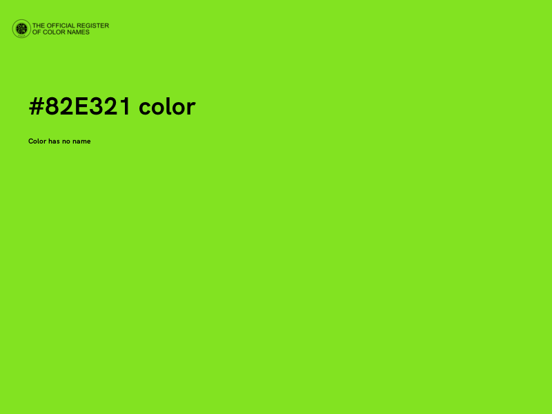 #82E321 color image