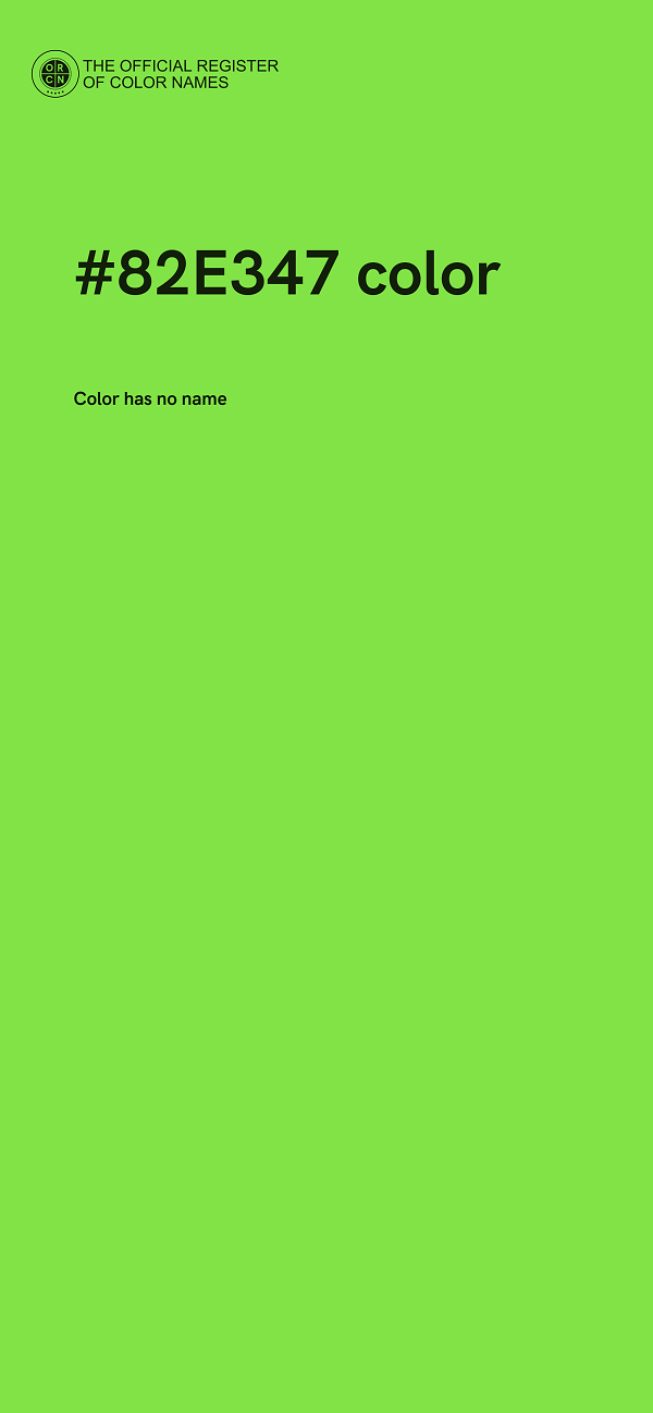 #82E347 color image