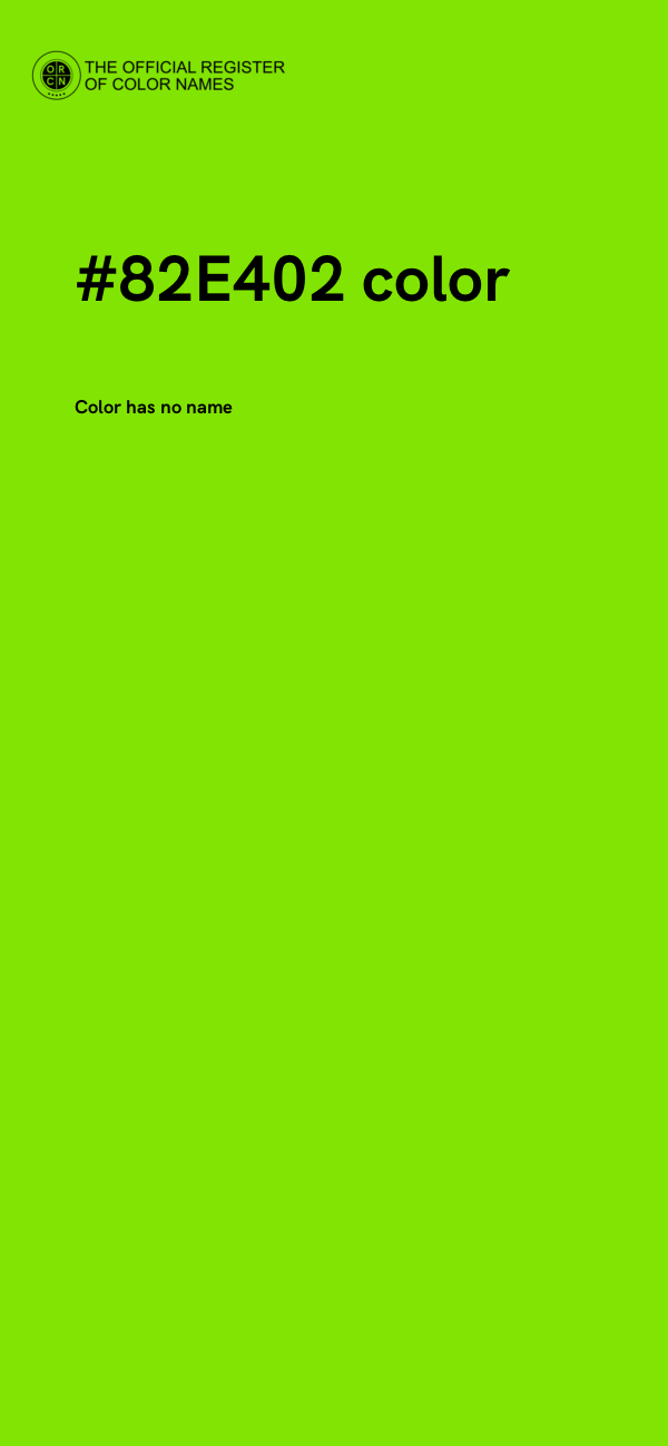 #82E402 color image