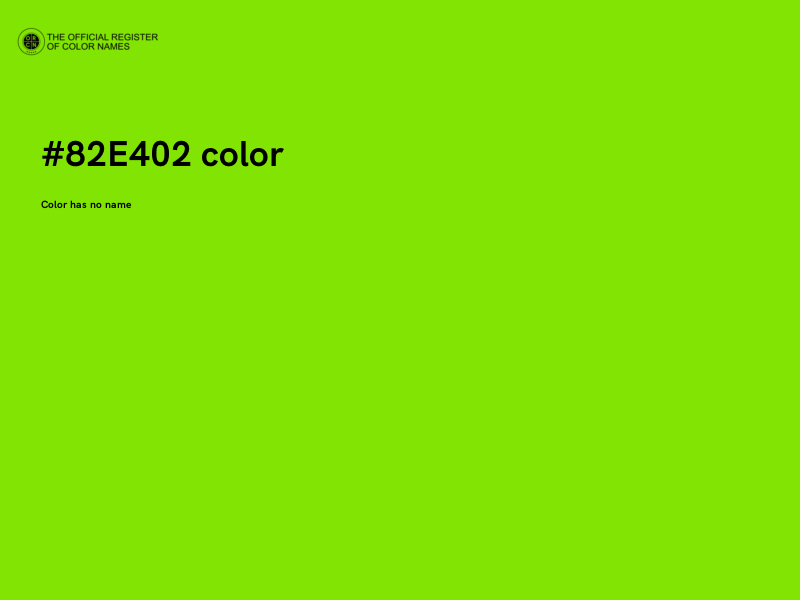 #82E402 color image