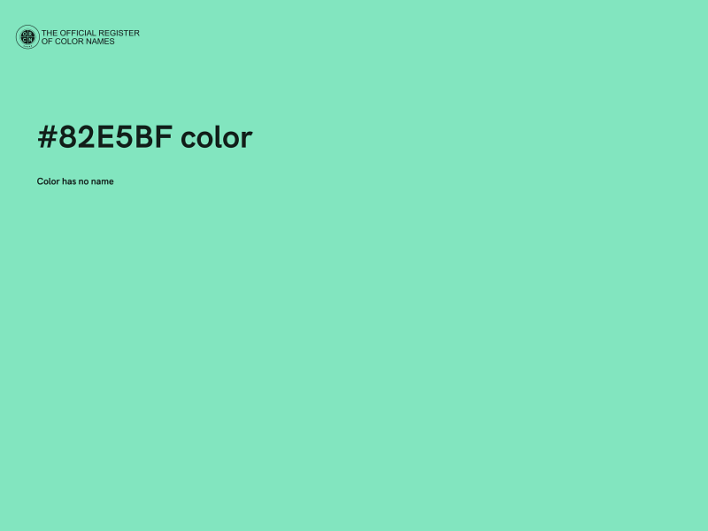 #82E5BF color image