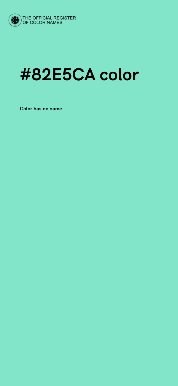 #82E5CA color image