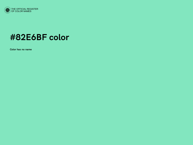 #82E6BF color image