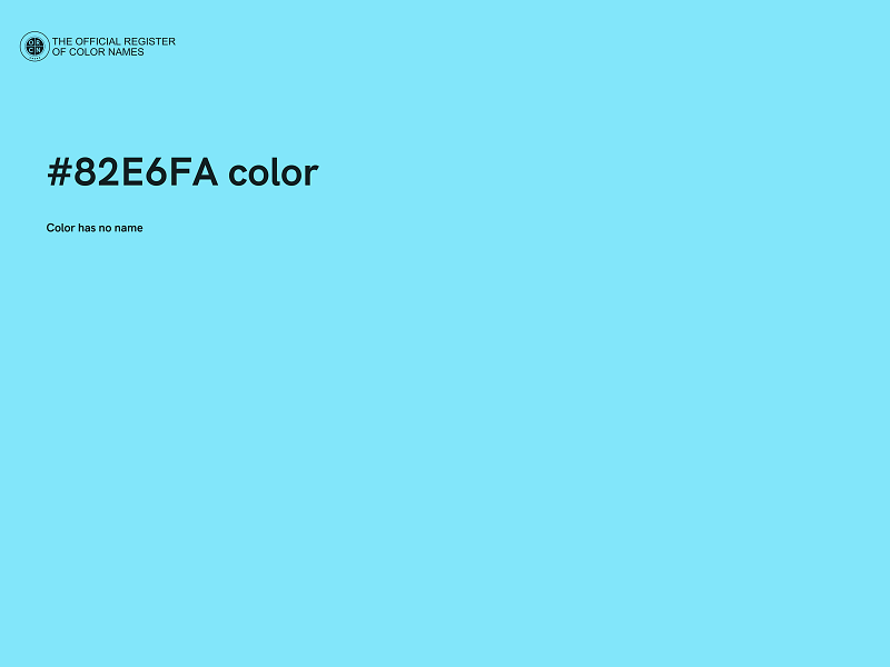 #82E6FA color image