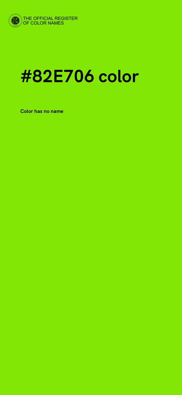 #82E706 color image