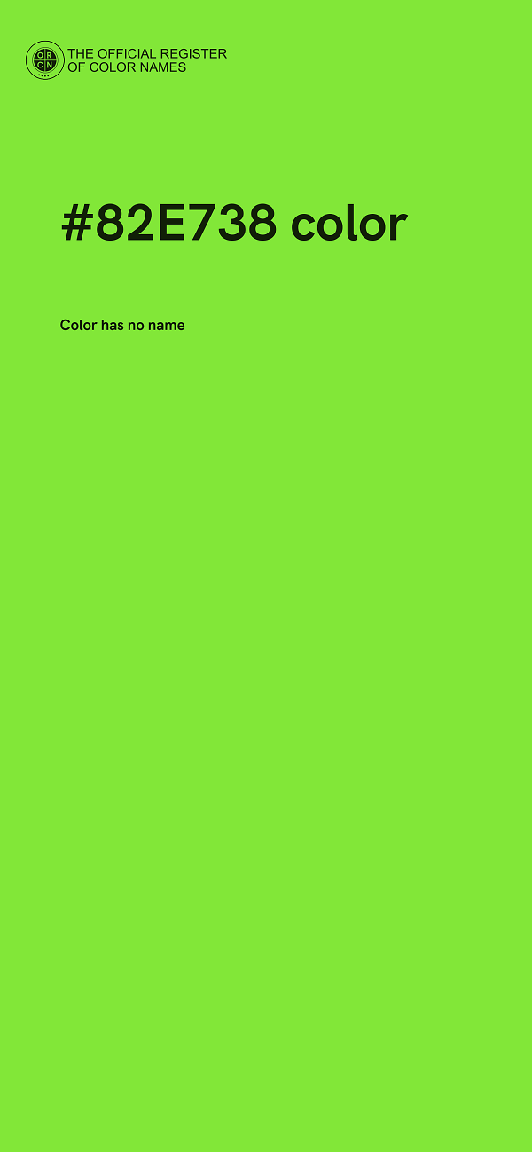#82E738 color image
