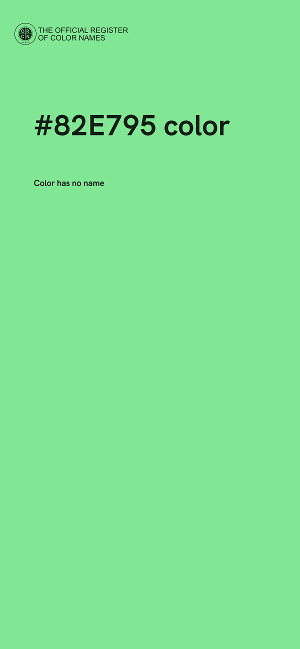 #82E795 color image