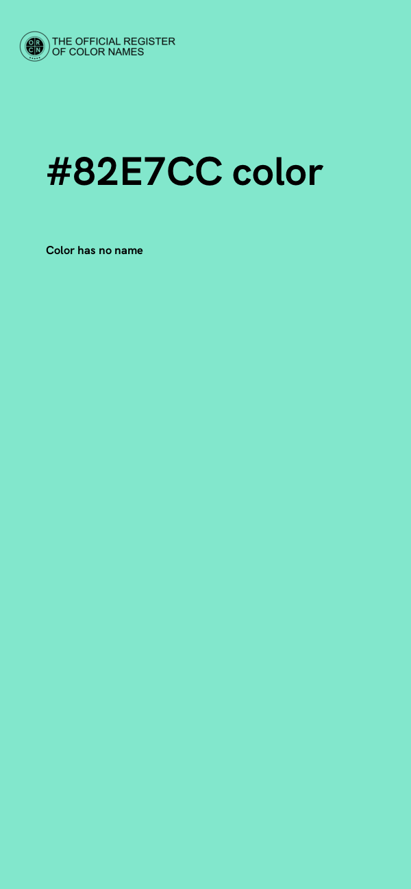 #82E7CC color image