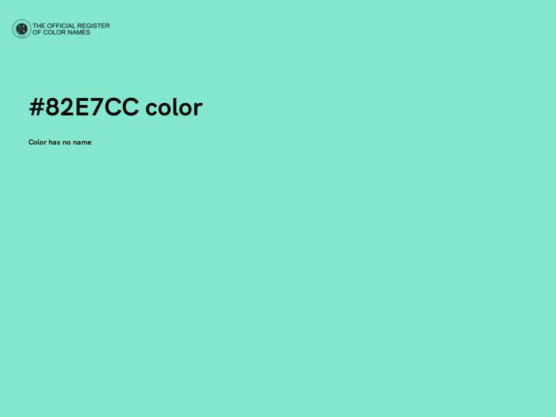 #82E7CC color image