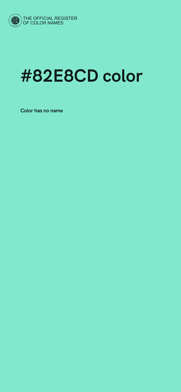 #82E8CD color image