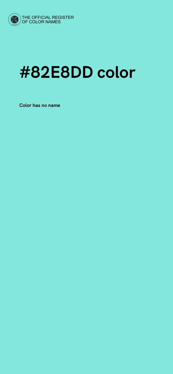 #82E8DD color image