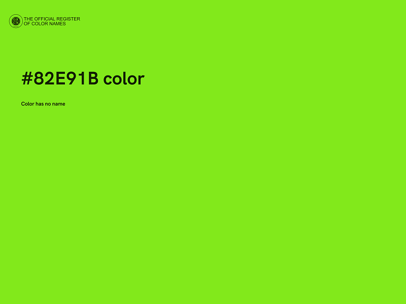 #82E91B color image