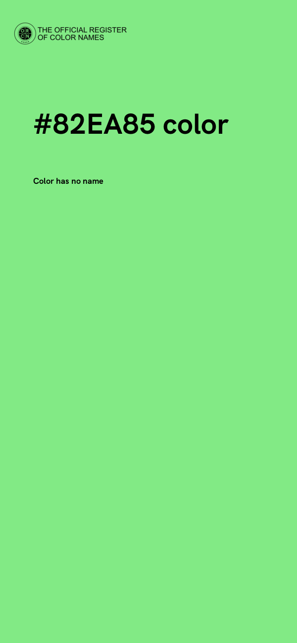 #82EA85 color image