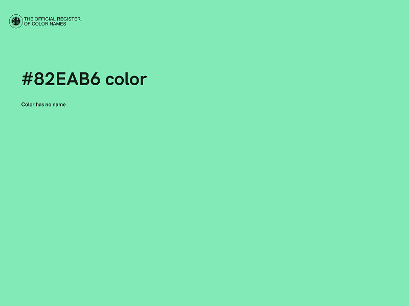 #82EAB6 color image