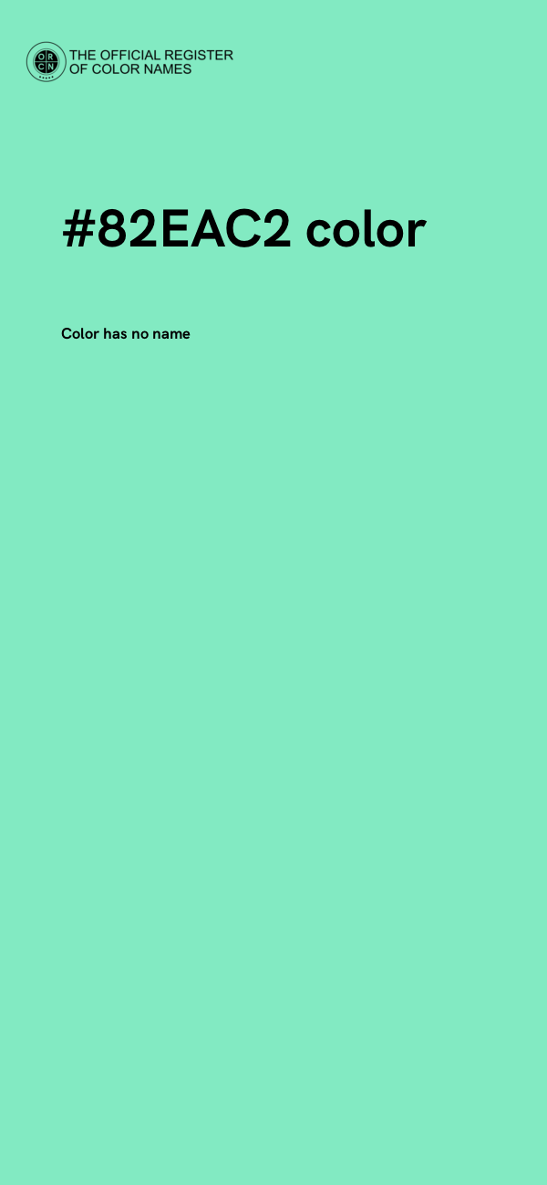 #82EAC2 color image
