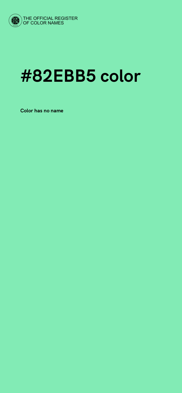 #82EBB5 color image