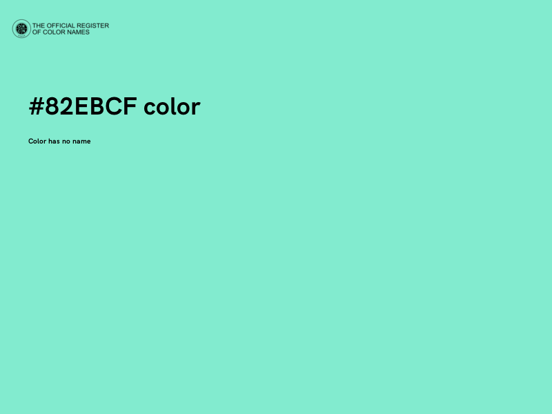 #82EBCF color image