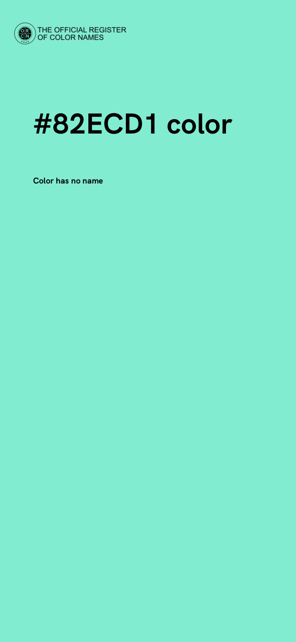 #82ECD1 color image
