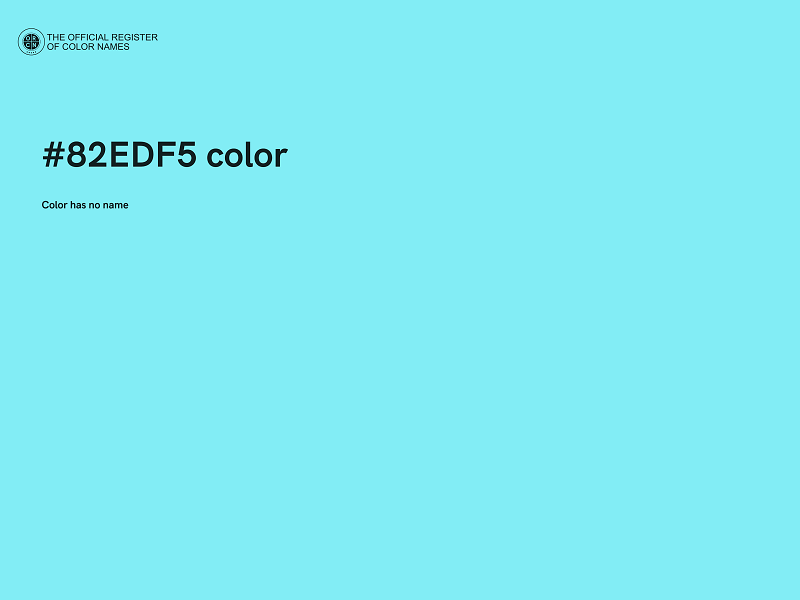 #82EDF5 color image