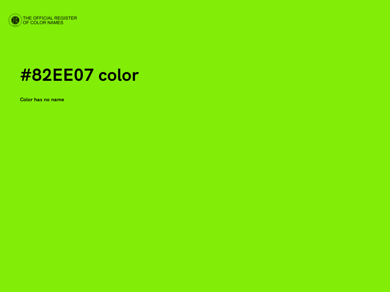 #82EE07 color image