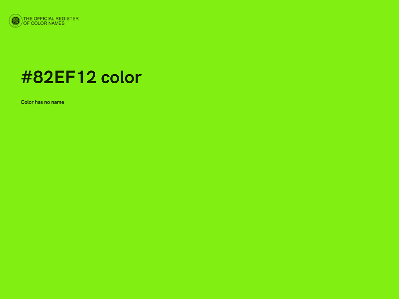 #82EF12 color image