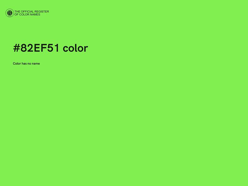 #82EF51 color image